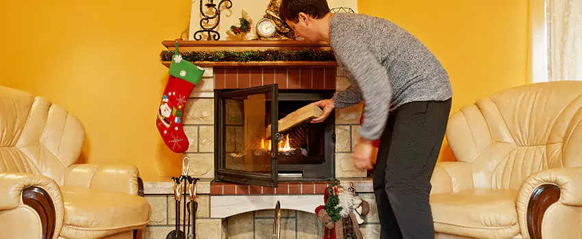 Rusted Metal Fireplace Restoration in Arden-Arcade, California